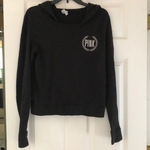 Black Victoria’s Secret PINK hooded sweatshirt
